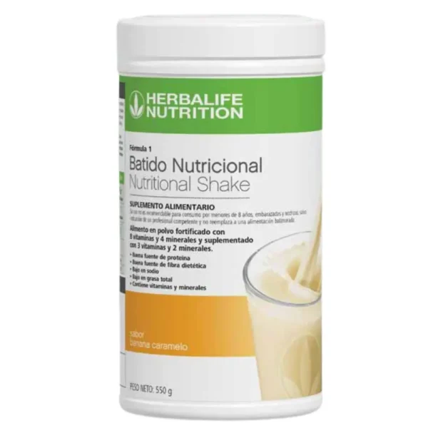 batido banana caramelo herbalife