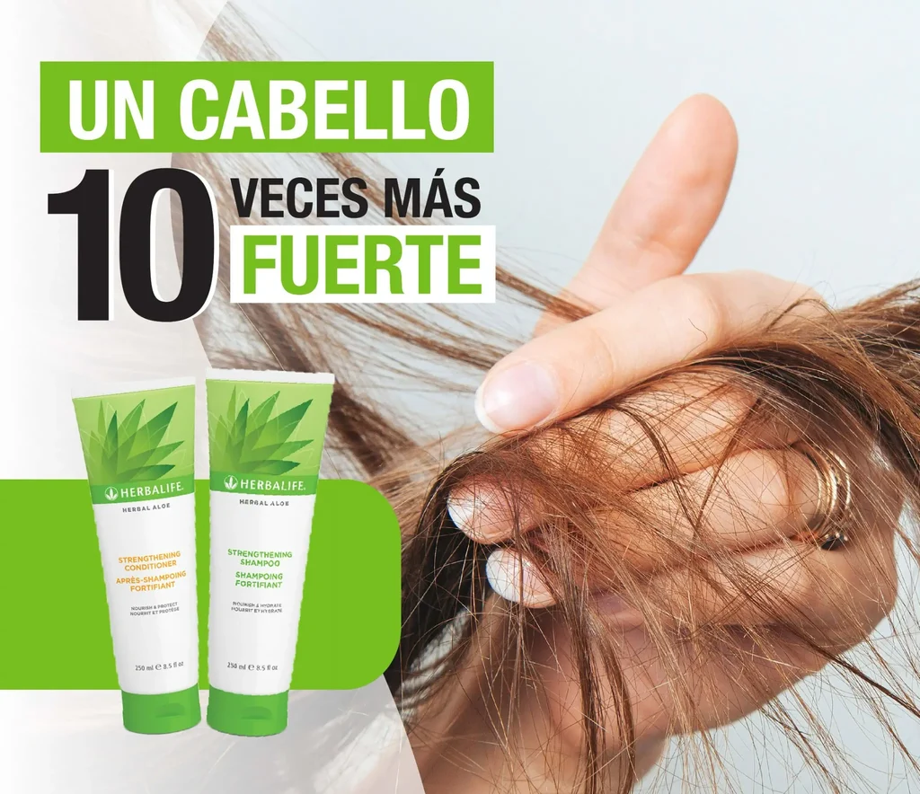 Shampoo fortificante herbalife 10 veces el pelo mas fuerte