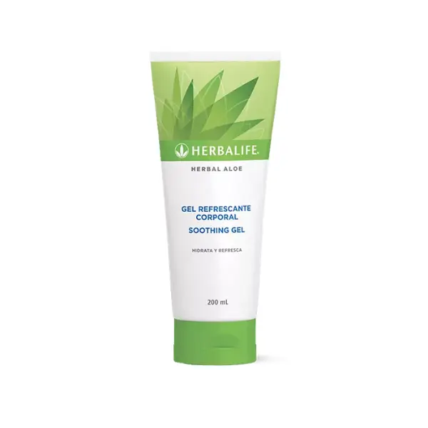 Gel Refrescante Corporal Herbalife Herbal Aloe Chile — hidratante corporal con aloe vera
