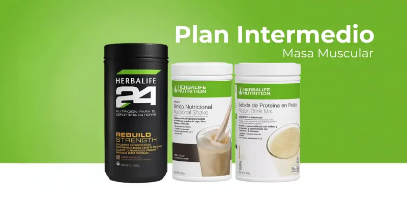 Plan intermedio masa muscular Herbalife Chile — F1, PDM y PPP