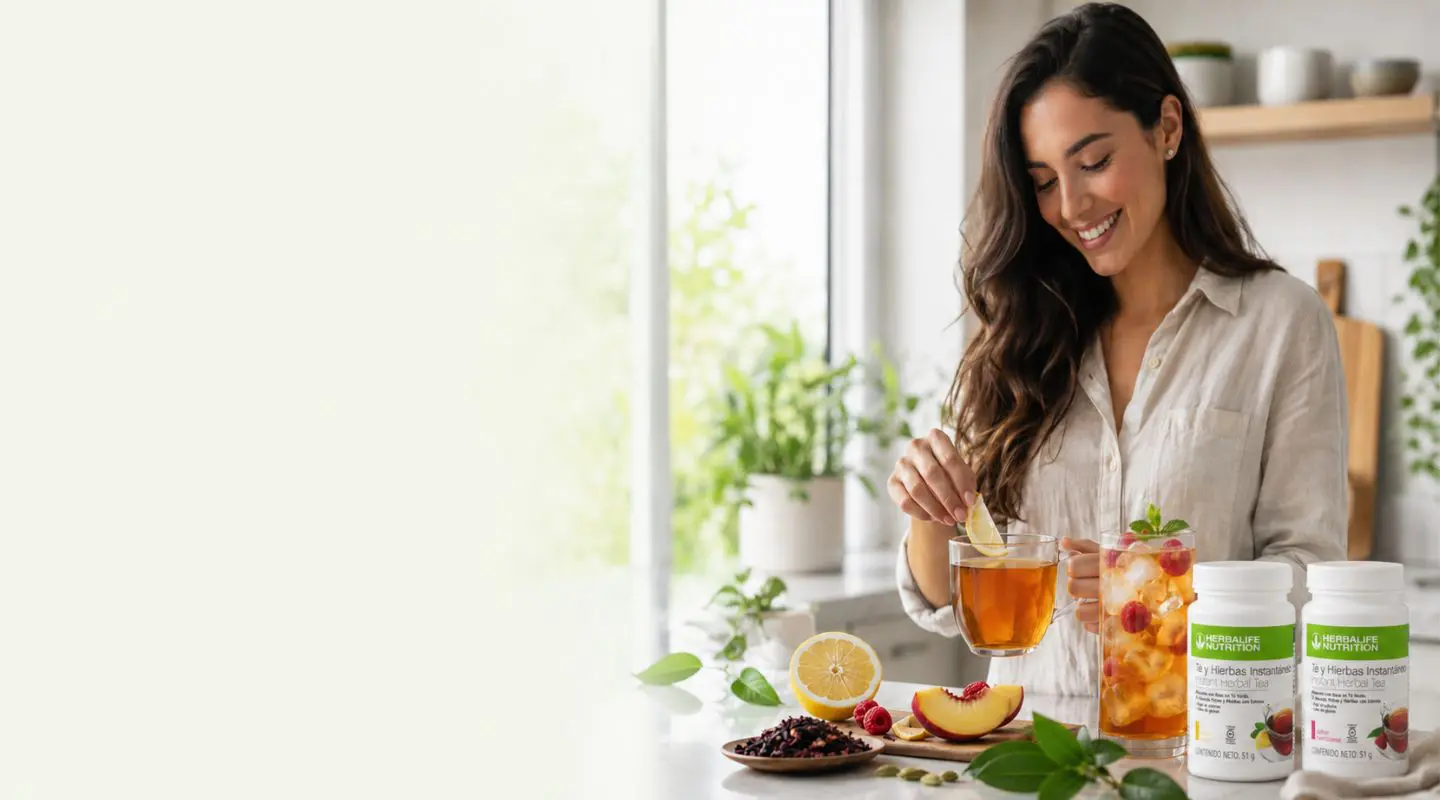 Preparación de un Té Herbalife en Colombia