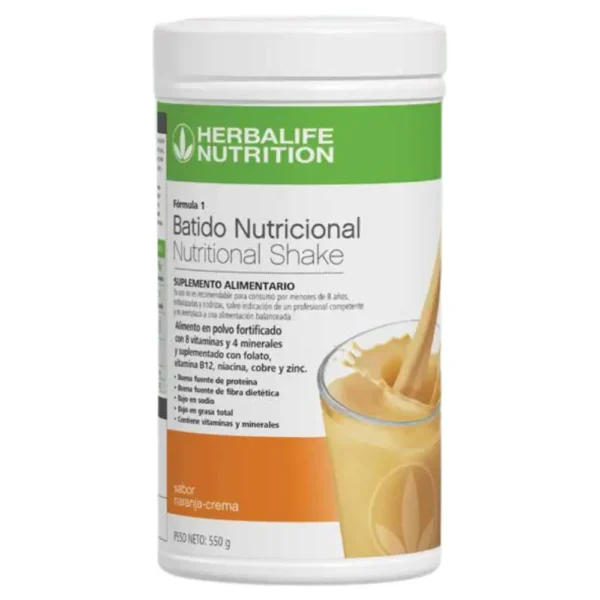 batido naranja crema herbalife