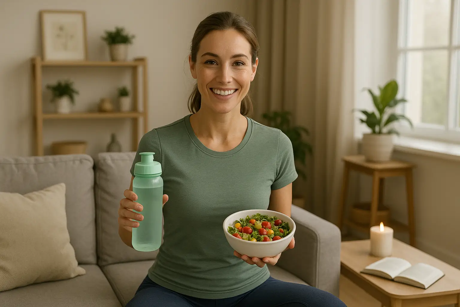 Persona disfrutando de un estilo de vida saludable con Herbalife