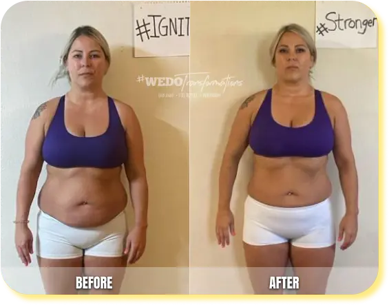 Antes y después de Ana en el Reto 21 Días Herbalife México