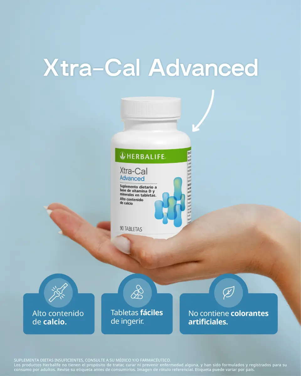 Tabletas Xtra-Cal Advanced para tomar con comidas en México