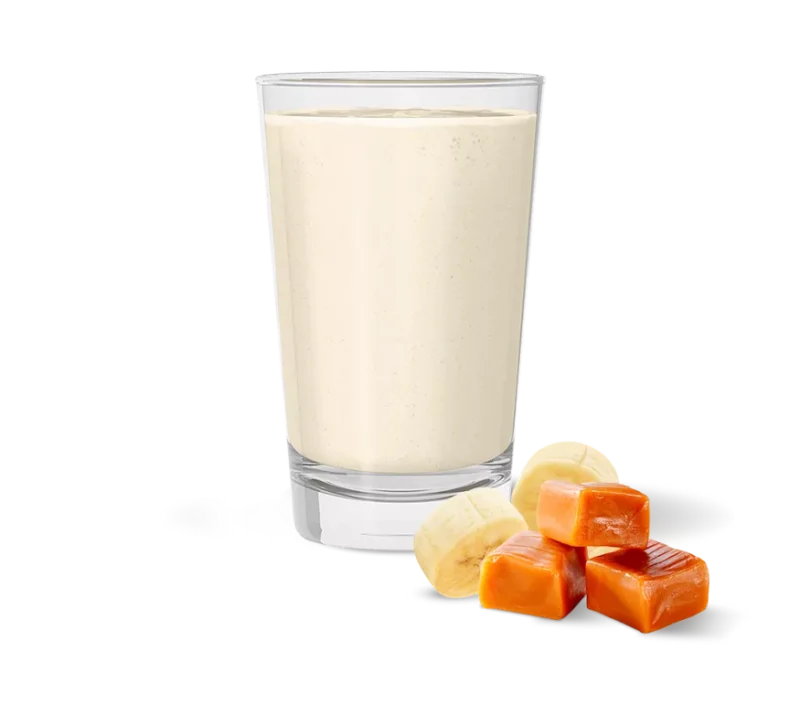 batido herbalife sabor banana caramelo