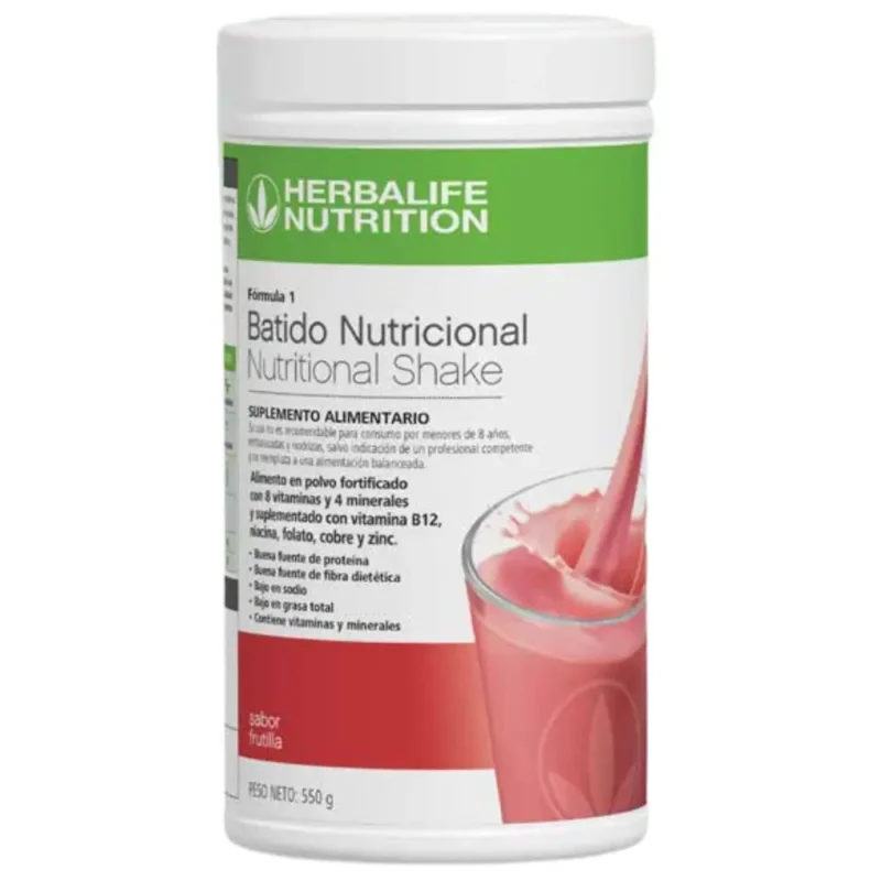 batido frutilla herbalife