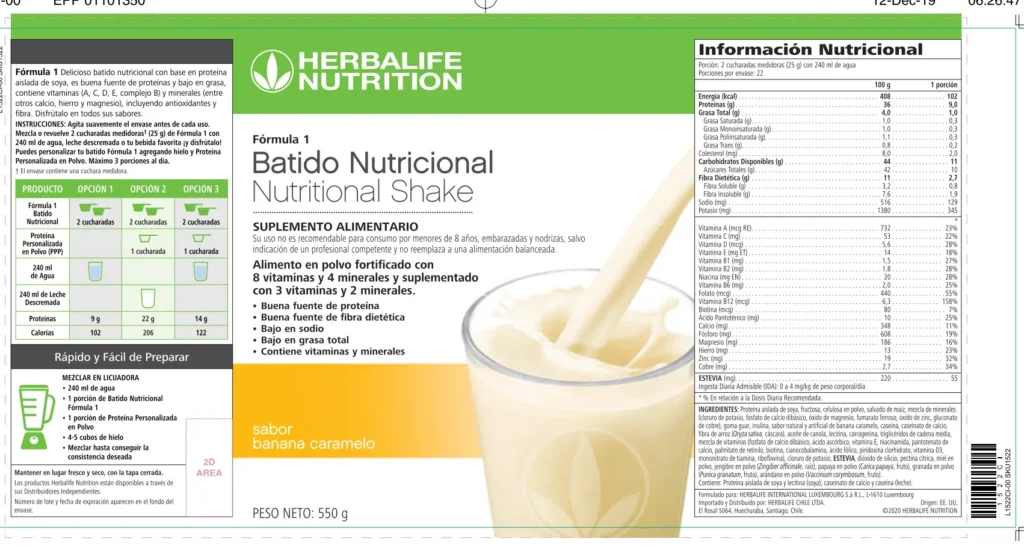 ★ Batidos Herbalife: Nutrición y Energía 2025 11 etiqueta batido herbalife1