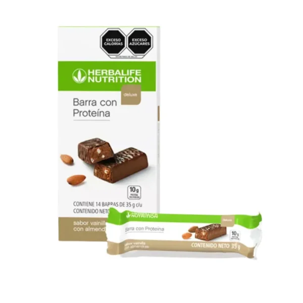 barra de proteinas de vainilla y almendras